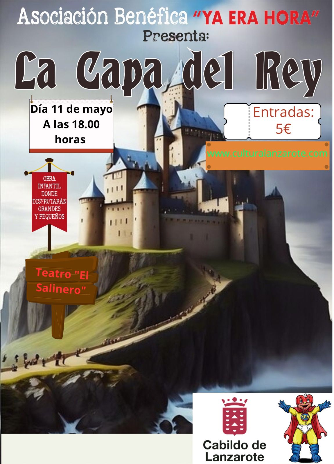 Cartel de la obra de teatro La Capa del Rey