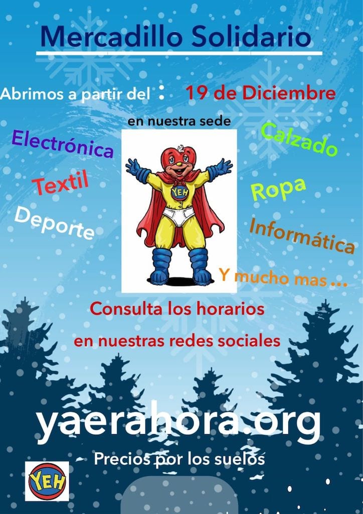 Poster del mercadillo solidario de 2022